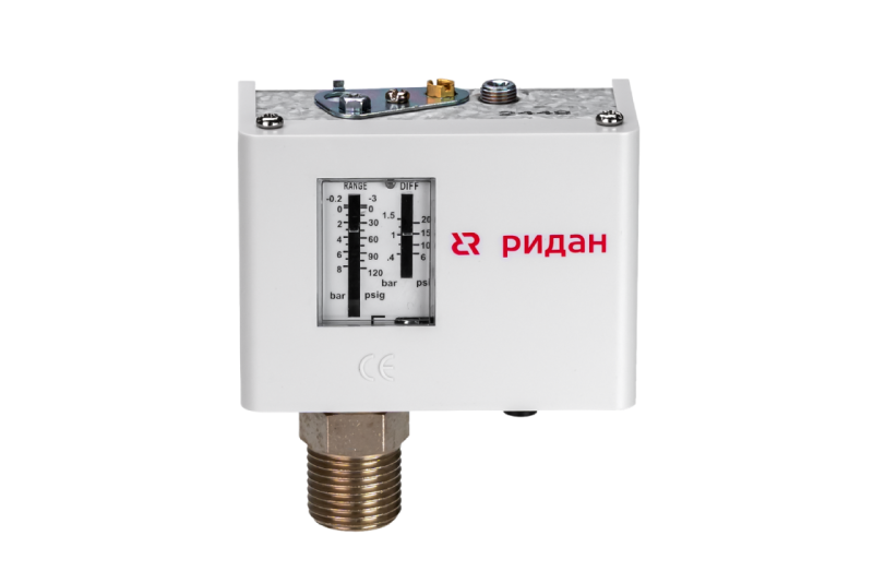 Реле давления KPI38R диапазон уставок 8-32 бар, присоединение G 1/4 Ридан